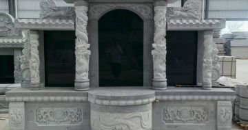 昌都 芝麻灰高档墓碑，土墓，可定制