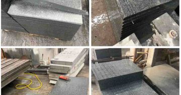 昌都 芝麻黑地铺石材