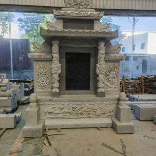 昌都 芝麻灰高档墓碑、土墓，一套也支持定做