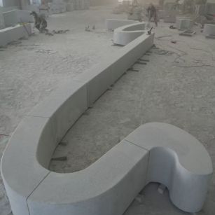 昌都 花岗岩整石坐凳拼装