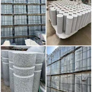 昌都 芝麻白花岗岩挡车柱、隔离柱多少钱