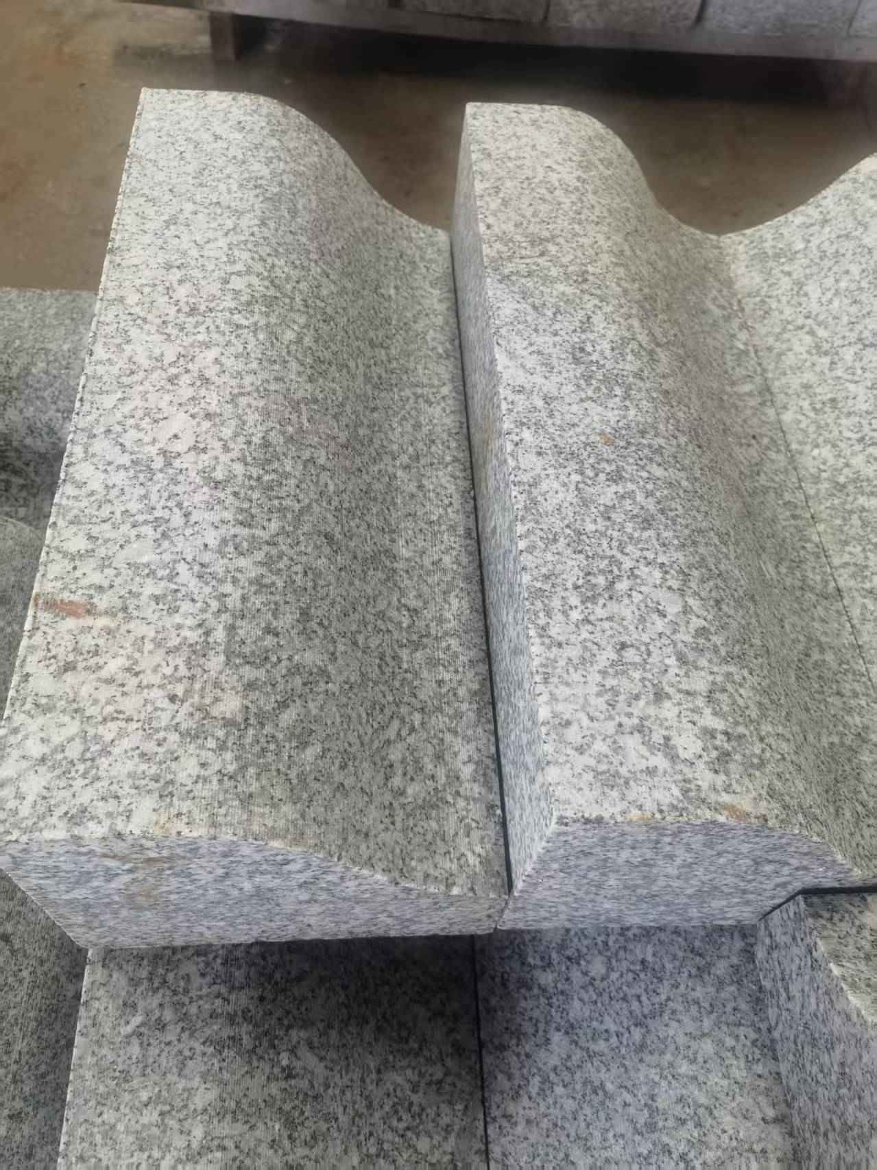 昌都芙蓉白S型拉丝面路沿石