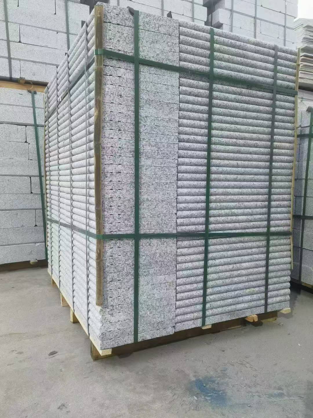 昌都 芙蓉白3公分厚磨圆边、拉槽，楼梯踏步